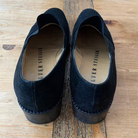 Walter Steiger Black Suede Loafers - Picture 3 of 7